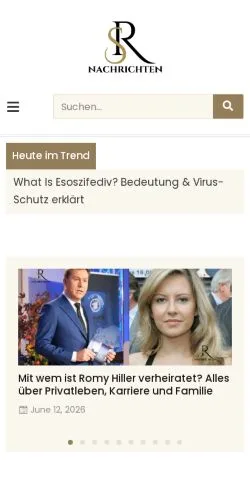 Anteprima del sito SR Nachrichten, media di Germania per articoli sponsorizzati