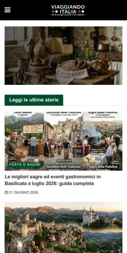 Anteprima del sito Viaggiando Italia, media di Italia per articoli sponsorizzati