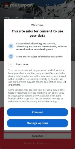 Anteprima del sito Your Japan, media di Stati Uniti per articoli sponsorizzati