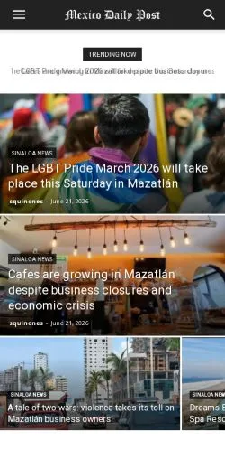 Forhåndsvisning af The Mazatlan Post, medie fra USA til sponsorerede artikler