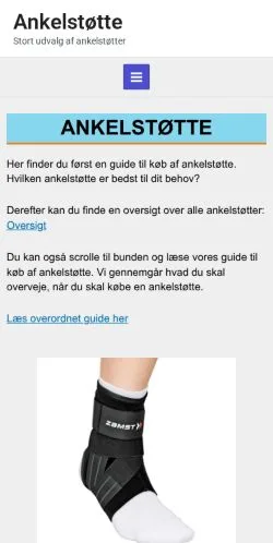 Anteprima del sito Ankelstøtte, media di Danimarca per articoli sponsorizzati