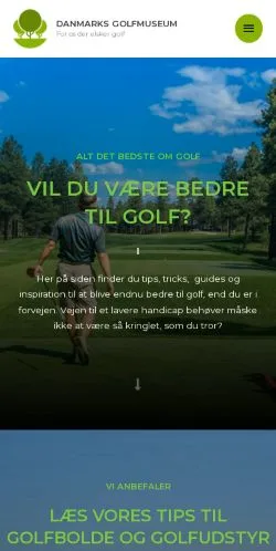 Anteprima del sito Danmarks Golfmuseum, media di Danimarca per articoli sponsorizzati