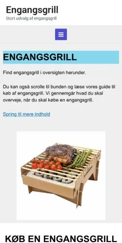 Forhåndsvisning af Engangsgrill, medie fra Danmark til sponsorerede artikler