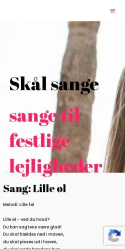 Podgląd witryny Festlige Sange, medium z kraju Dania do artykułów sponsorowanych