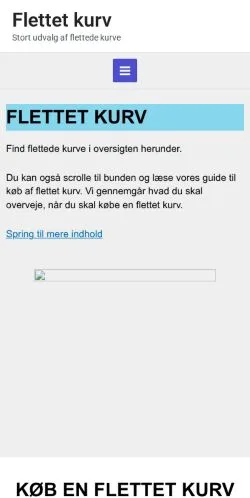 Anteprima del sito Flettet Kurv, media di Danimarca per articoli sponsorizzati