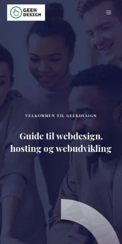 Voorbeeld van de site Geekdesign, medium uit Denemarken voor gesponsorde artikelen