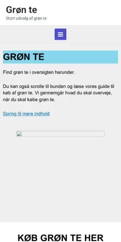 스폰서 기사용 덴마크 매체 Grøn Te 사이트 미리보기