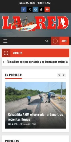 Pré-visualização do site La Red De Altamira, meio de Espanha para artigos patrocinados