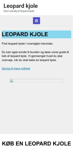 Anteprima del sito Leopard Kjole, media di Danimarca per articoli sponsorizzati
