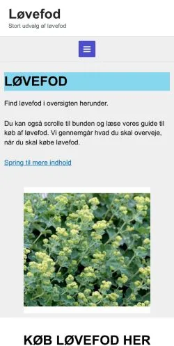 스폰서 기사용 덴마크 매체 løvefod 사이트 미리보기