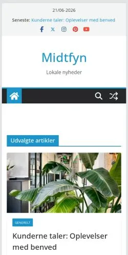 Podgląd witryny Midtfyn Nyheder, medium z kraju Dania do artykułów sponsorowanych