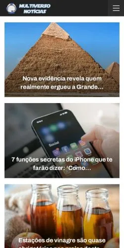 Anteprima del sito Multiverso Notícias, media di Brasile per articoli sponsorizzati