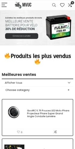 Vista previa del sitio Mvuc, medio de Francia para artículos patrocinados