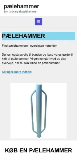 Anteprima del sito pælehammer, media di Danimarca per articoli sponsorizzati