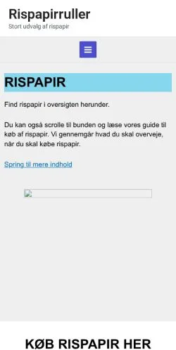 Anteprima del sito Rispapirruller, media di Danimarca per articoli sponsorizzati