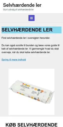Anteprima del sito Selvhærdende Ler, media di Danimarca per articoli sponsorizzati