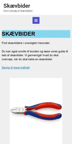 Anteprima del sito Skævbider, media di Danimarca per articoli sponsorizzati