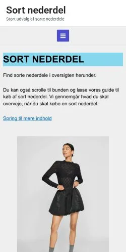 Anteprima del sito Sort Nederdel, media di Danimarca per articoli sponsorizzati