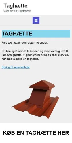 Anteprima del sito taghætte, media di Danimarca per articoli sponsorizzati