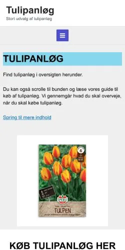 Podgląd witryny tulipanløg, medium z kraju Dania do artykułów sponsorowanych