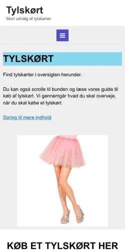 Podgląd witryny tylskørt, medium z kraju Dania do artykułów sponsorowanych