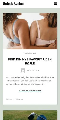 Anteprima del sito Unlock Aarhus -, media di Danimarca per articoli sponsorizzati
