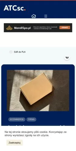 Voorbeeld van de site ATCsc, medium uit Polen voor gesponsorde artikelen