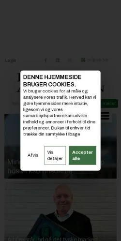 Podgląd witryny Bygge Anlægsavisen, medium z kraju Dania do artykułów sponsorowanych