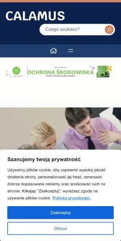 Anteprima del sito Calamus, media di Polonia per articoli sponsorizzati
