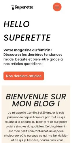 Aperçu du site Hello Superette, média de France pour articles sponsorisés