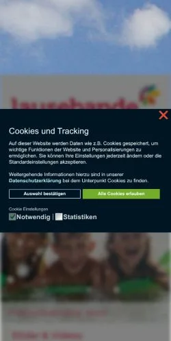 スポンサード記事向けのドイツメディア、Lausebande Magazinのサイトプレビュー