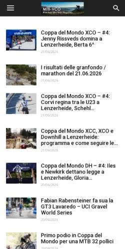 Vorschau der Website Mtb Vco, Medium aus Italien für gesponserte Artikel
