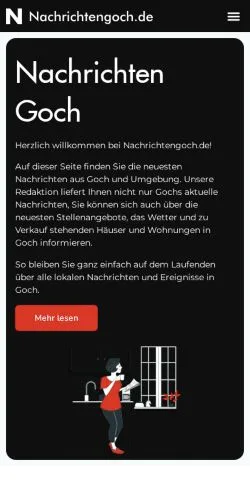 Anteprima del sito Nachrichten Goch, media di Germania per articoli sponsorizzati