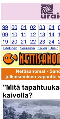 Anteprima del sito nettisanomat.com, media di Finlandia per articoli sponsorizzati