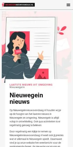 스폰서 기사용 네덜란드 매체 Nieuwegeinnieuwsvandaag 사이트 미리보기