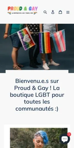 Podgląd witryny Proud & Gay, medium z kraju Francja do artykułów sponsorowanych