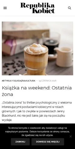 Podgląd witryny Republika Kobiet, medium z kraju Polska do artykułów sponsorowanych