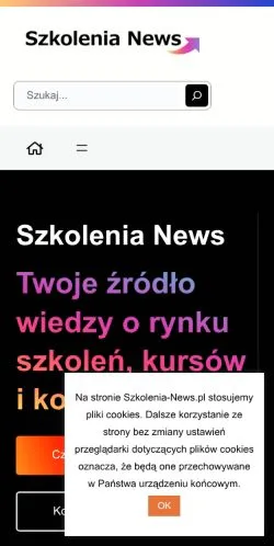 Anteprima del sito Szkolenia News, media di Polonia per articoli sponsorizzati