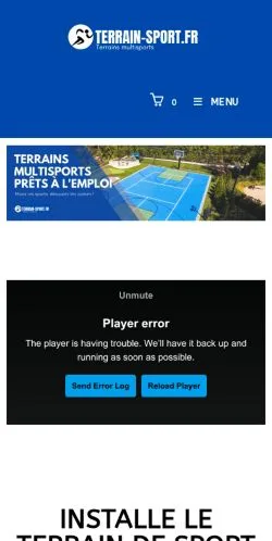 Anteprima del sito Terrain-Sport, media di Francia per articoli sponsorizzati