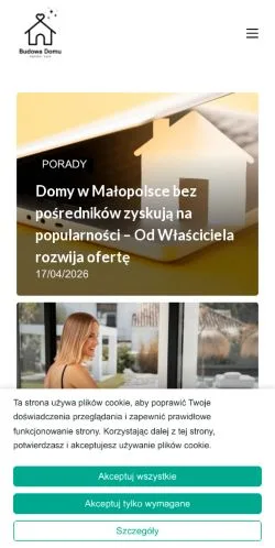 Voorbeeld van de site Dom Z Projektu Z229, medium uit Polen voor gesponsorde artikelen