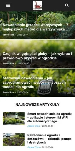 Anteprima del sito Mały Ogród, media di Polonia per articoli sponsorizzati