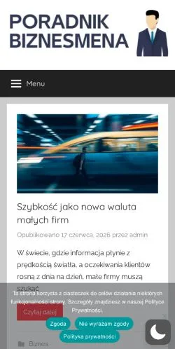 Podgląd witryny Poradnik Biznesmena, medium z kraju Polska do artykułów sponsorowanych