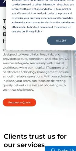 Anteprima del sito TrueNorth ITG, media di Stati Uniti per articoli sponsorizzati