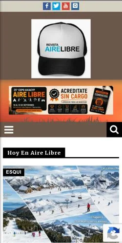 Anteprima del sito Revista Aire Libre, media di Spagna per articoli sponsorizzati