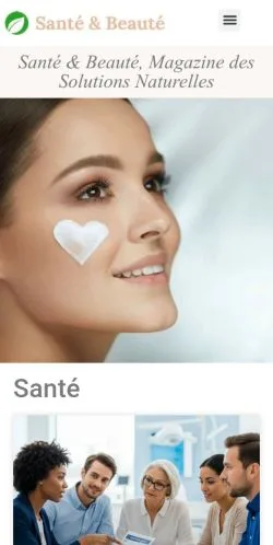Anteprima del sito Santé & Beauté, media di Francia per articoli sponsorizzati