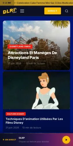 Vista previa del sitio DLRP, medio de Francia para artículos patrocinados
