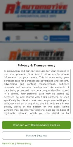 スポンサード記事向けのアメリカ合衆国メディア、AI Onlineのサイトプレビュー
