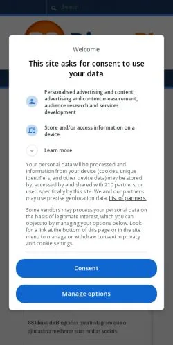 Anteprima del sito Dicas Blogger, media di Brasile per articoli sponsorizzati