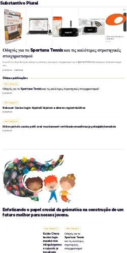 Anteprima del sito Substantivo Plural, media di Brasile per articoli sponsorizzati