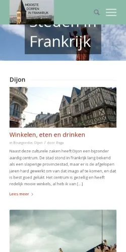 Podgląd witryny Steden In Frankrijk, medium z kraju Holandia do artykułów sponsorowanych
